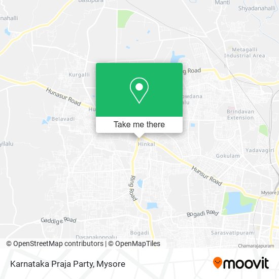 Karnataka Praja Party map