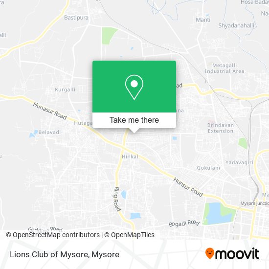 Lions Club of Mysore map