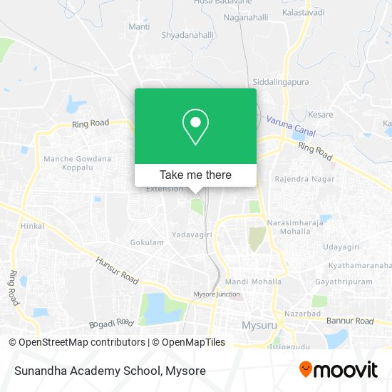 Sunandha Academy School map