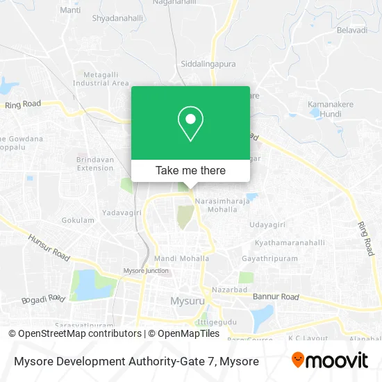 Mysore Development Authority-Gate 7 map