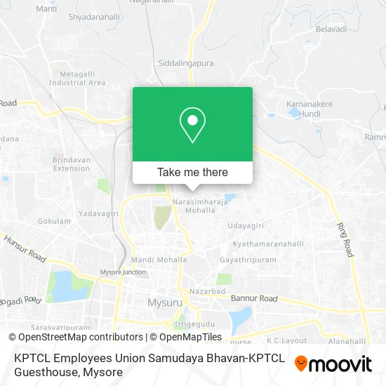 KPTCL Employees Union Samudaya Bhavan-KPTCL Guesthouse map