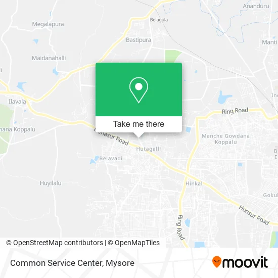 Common Service Center map
