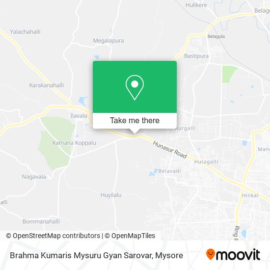 Brahma Kumaris Mysuru Gyan Sarovar map