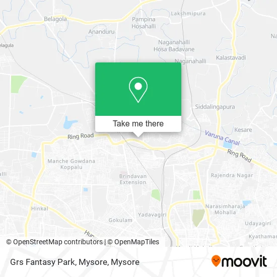 Grs Fantasy Park, Mysore map