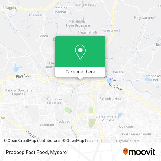 Pradeep Fast Food map