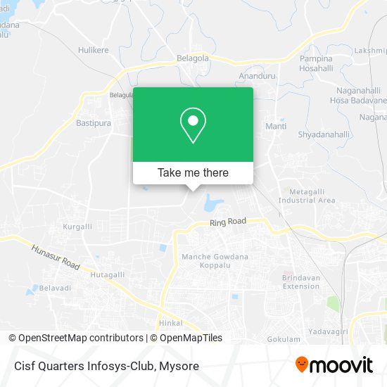 Cisf Quarters Infosys-Club map