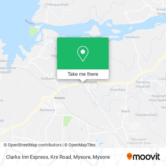 Clarks Inn Express, Krs Road, Mysore map