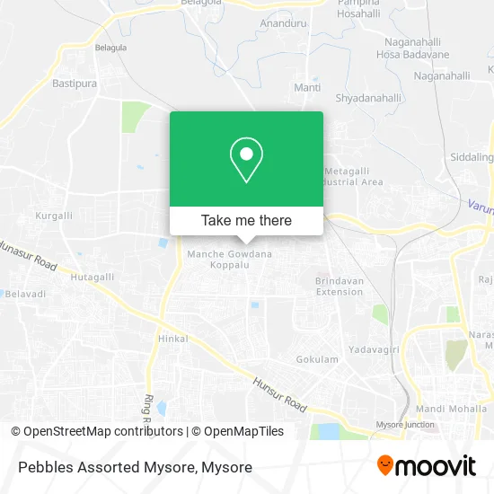 Pebbles Assorted Mysore map