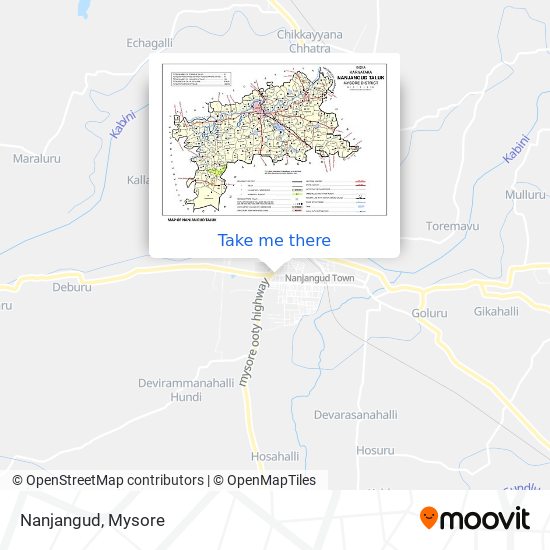 Nanjangud map