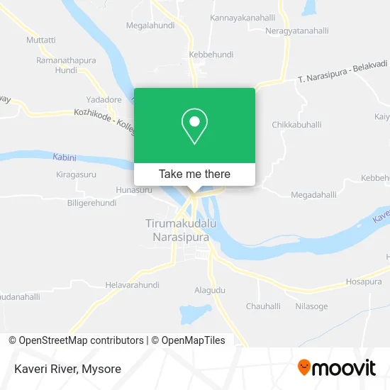 Kaveri River map