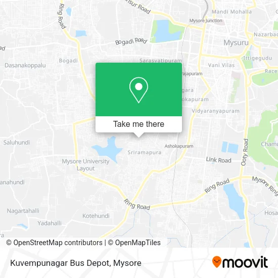 Kuvempunagar Bus Depot map