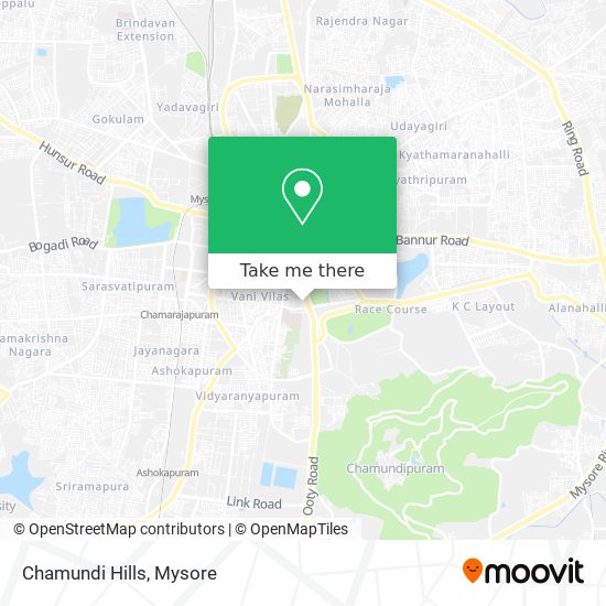 Chamundi Hills map