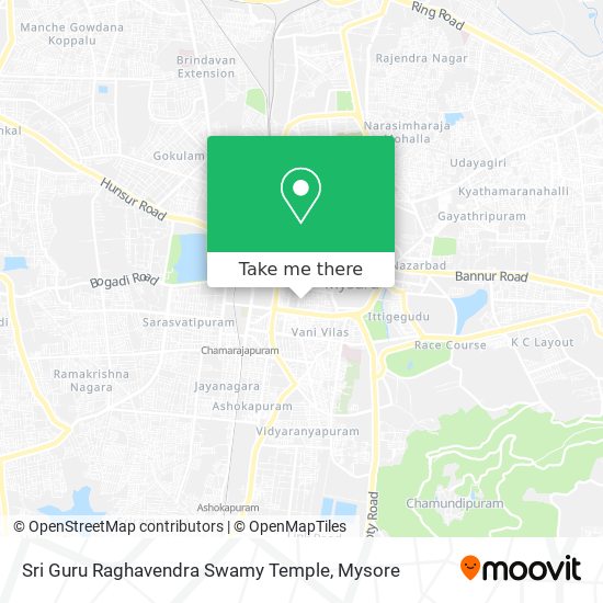 Sri Guru Raghavendra Swamy Temple map