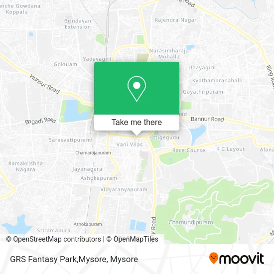GRS Fantasy Park,Mysore map
