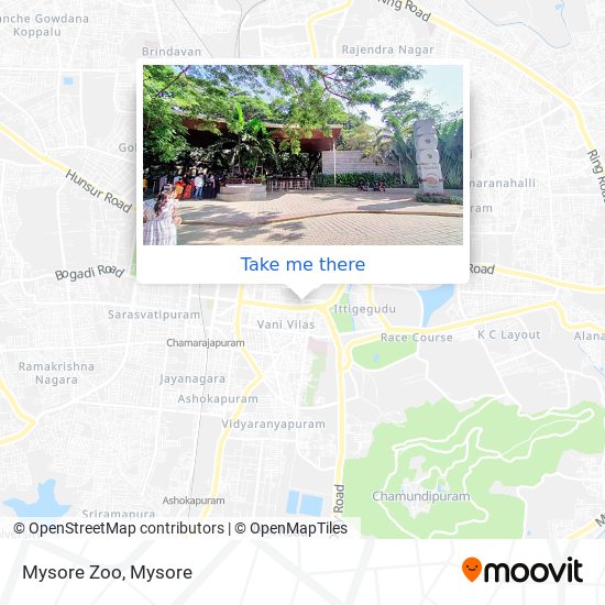 Mysore Zoo map