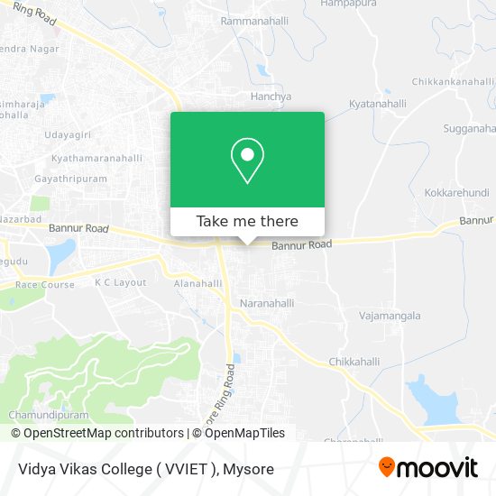 Vidya Vikas College ( VVIET ) map