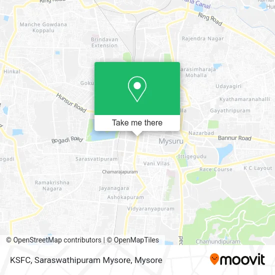 KSFC, Saraswathipuram Mysore map