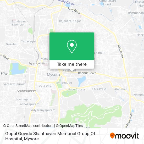 Gopal Gowda Shanthaveri Memorial Group Of Hospital map