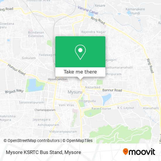 Mysore KSRTC Bus Stand map