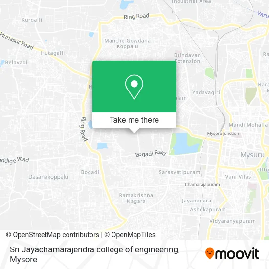 Sri Jayachamarajendra college of engineering map