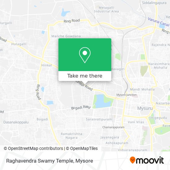 Raghavendra Swamy Temple map