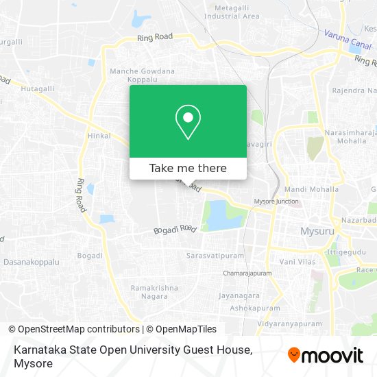 Karnataka State Open University Guest House map