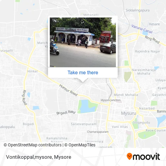 Vontikoppal,mysore map