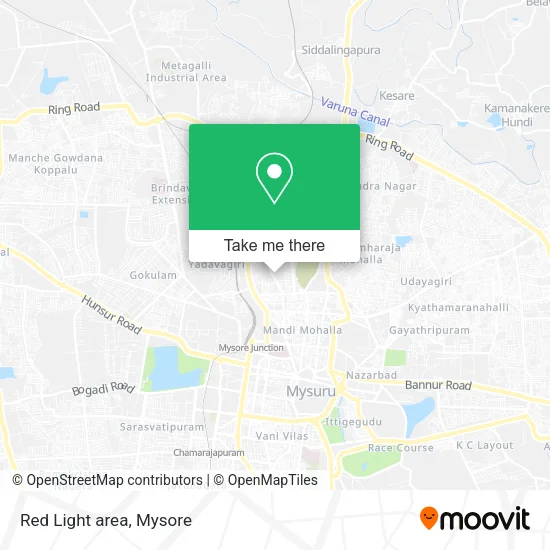 Red Light area map