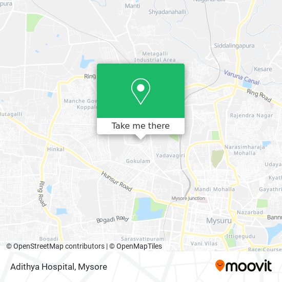 Adithya Hospital map