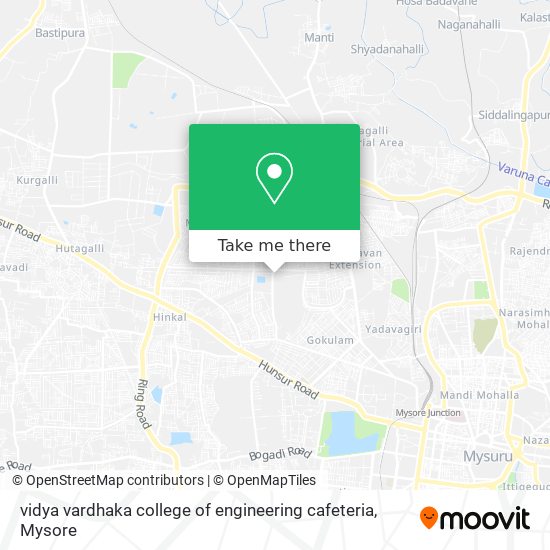 vidya vardhaka college of engineering cafeteria map