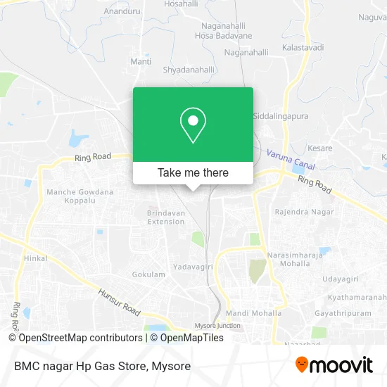BMC nagar Hp Gas Store map