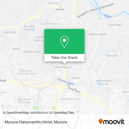 Mysore Hanumanthu Hotel map