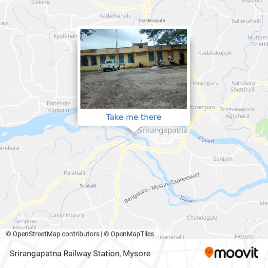 Srirangapatna Railway Station map