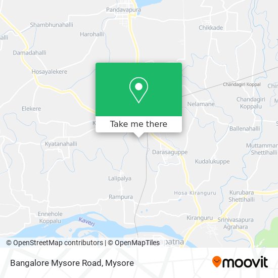 Bangalore Mysore Road map