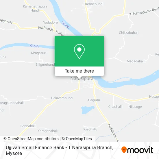 Ujjivan Small Finance Bank - T Narasipura Branch map