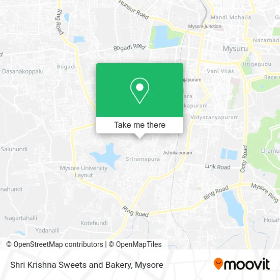 Shri Krishna Sweets and Bakery map