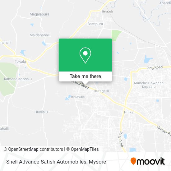 Shell Advance-Satish Automobiles map