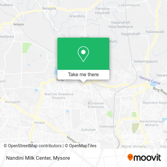 Nandini Milk Center map