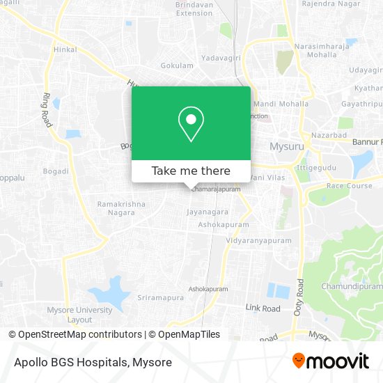 Apollo BGS Hospitals map