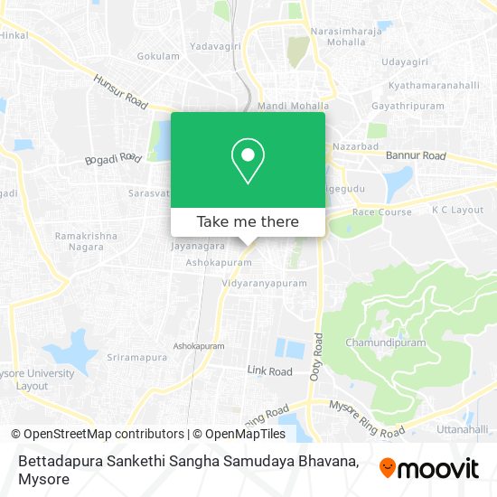 Bettadapura Sankethi Sangha Samudaya Bhavana map