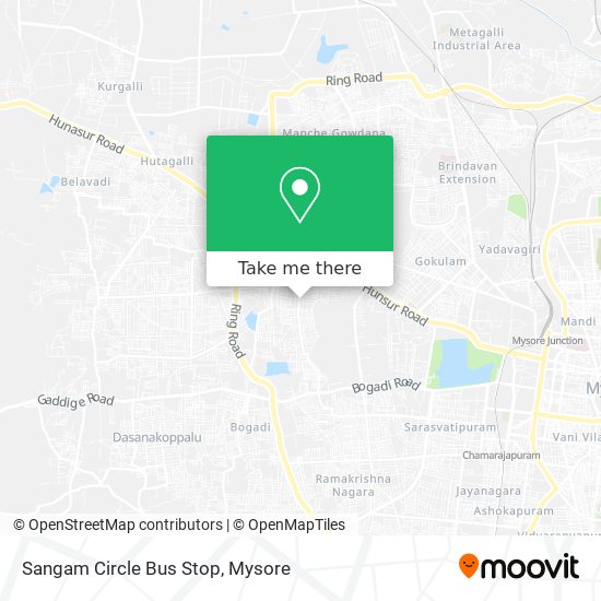Sangam Circle Bus Stop map