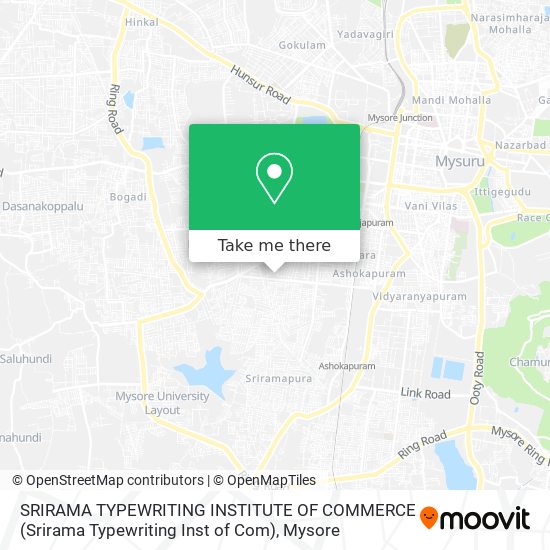 SRIRAMA TYPEWRITING INSTITUTE OF COMMERCE (Srirama Typewriting Inst of Com) map