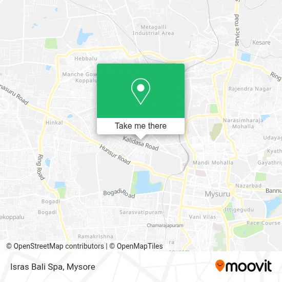 Isras Bali Spa map