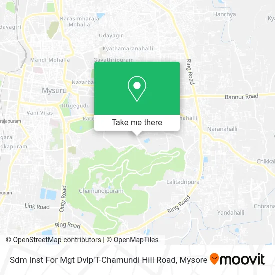 Sdm Inst For Mgt Dvlp'T-Chamundi Hill Road map