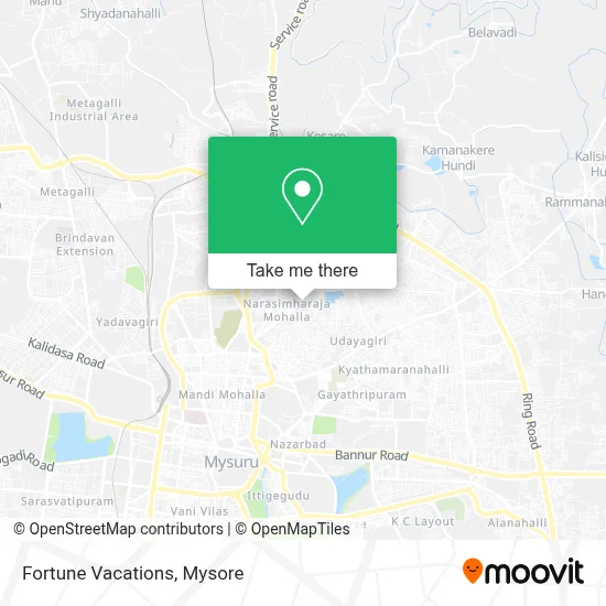 Fortune Vacations map