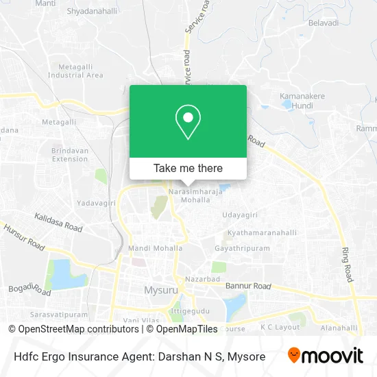 Hdfc Ergo Insurance Agent: Darshan N S map