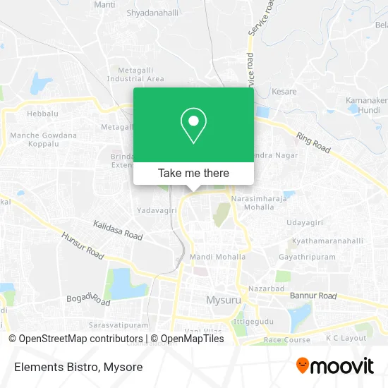 Elements Bistro map