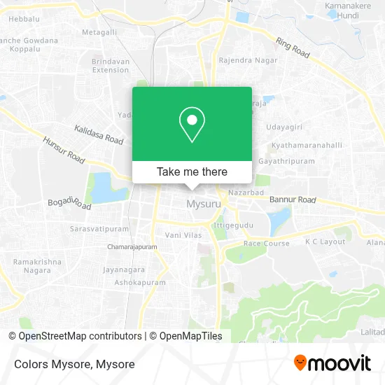 Colors Mysore map