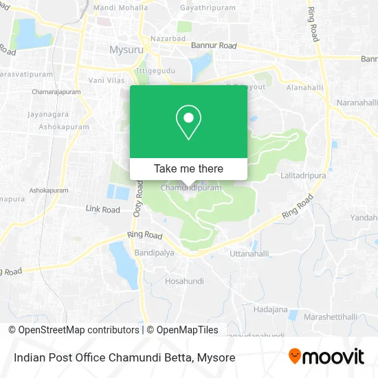 Indian Post Office Chamundi Betta map
