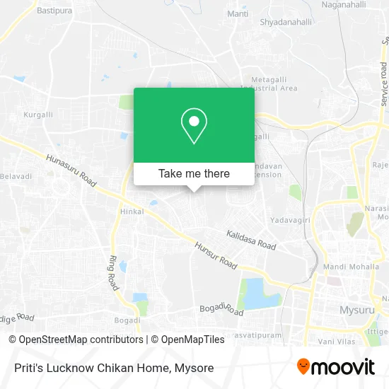 Priti's Lucknow Chikan Home map